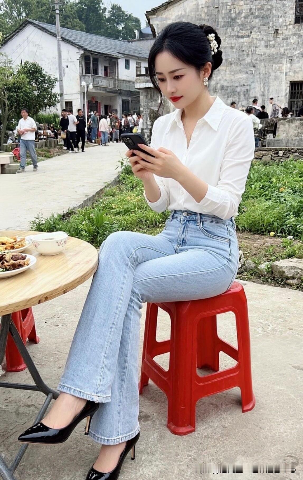时髦精穿搭秘籍美女少妇 农村美女