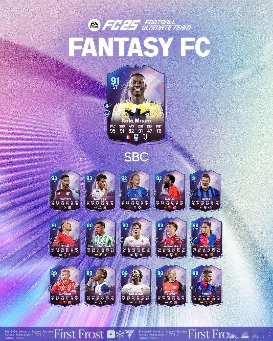 梦幻FC 穆阿尼的SBC现已上线。5星逆足，4星花式。 