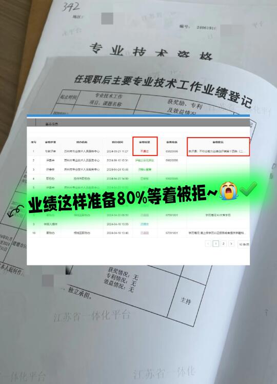 业绩这样准备80%等着被拒~😭✔️