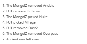 PGL布加勒斯特FUT阵TMLZ地图BP：Nuke Mirage Ancient