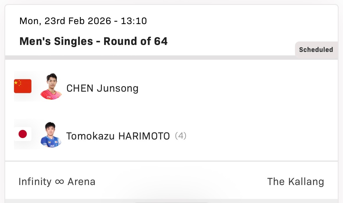 张本智和张本智和wtt新加坡大满贯2026赛程 ▶️男单R64张本智和 vs 陈
