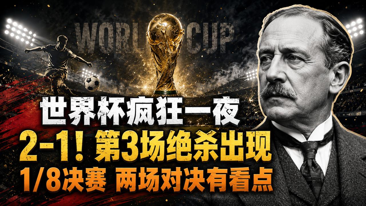 2-1！世界杯疯狂一夜：第3场绝杀出现！1-8决赛，两场对决有看点
哈兰德为何能