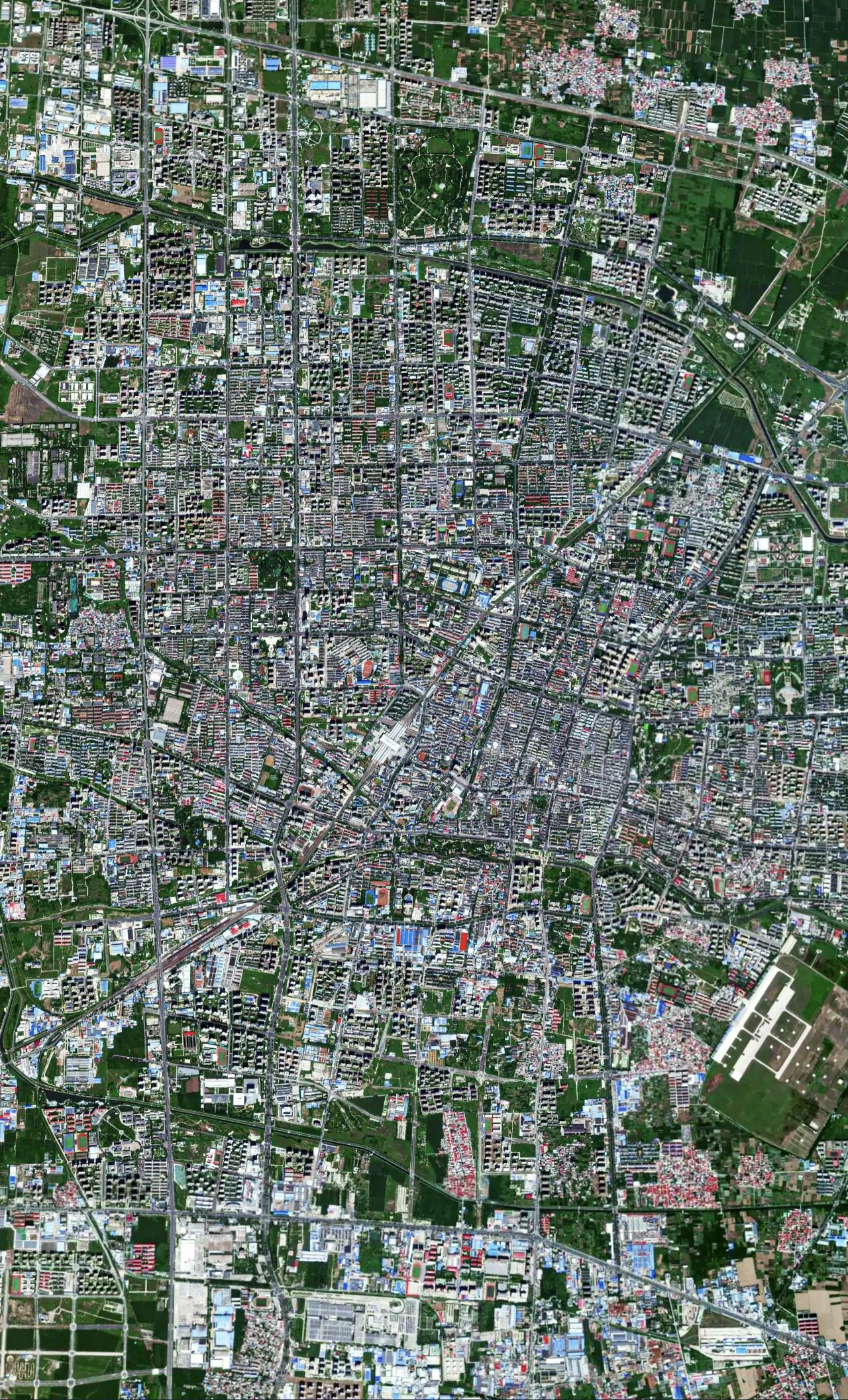 河北省保定市高清卫星图