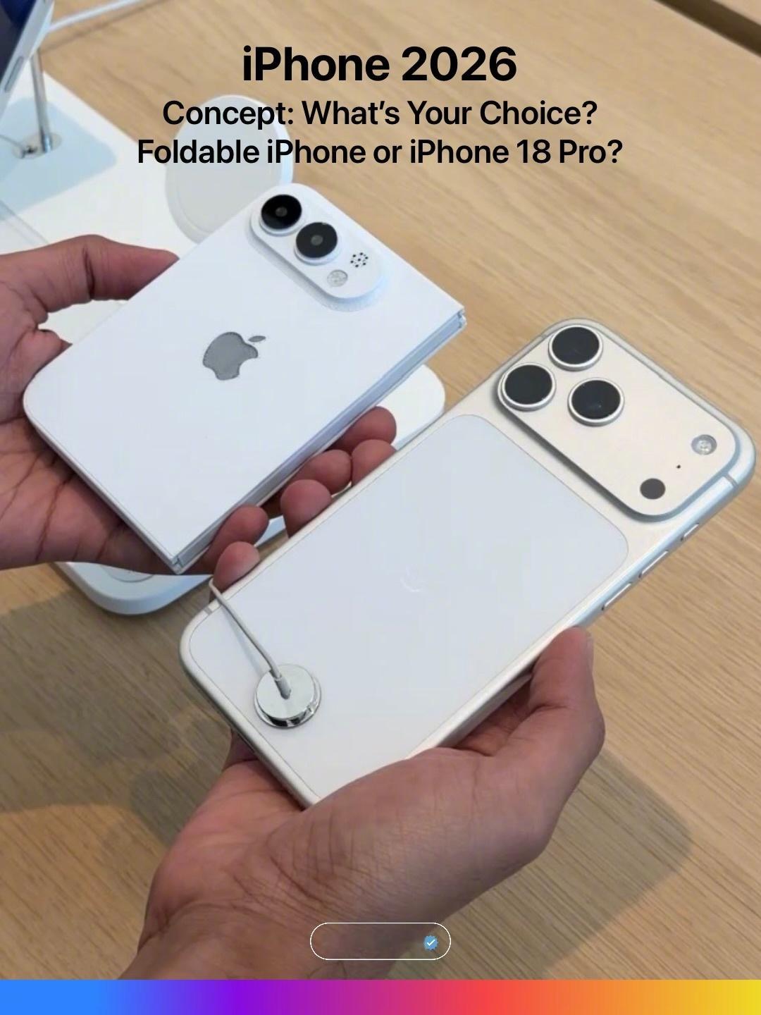 你的选择是什么，可折叠的iphone或iphone18pro？ 