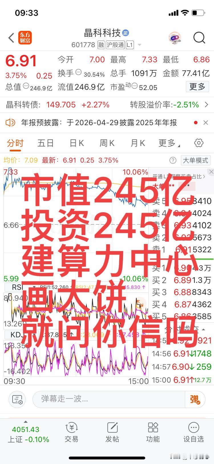 市值245亿！
投资245亿！
建算力中心！
如此操作，真的闻所未闻！
可能第二