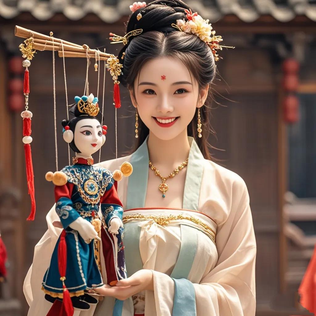 《有非遗兮·提线木偶戏》
 
有非遗兮，提线木偶戏。
丝线纤纤，灵韵舞参差。
十