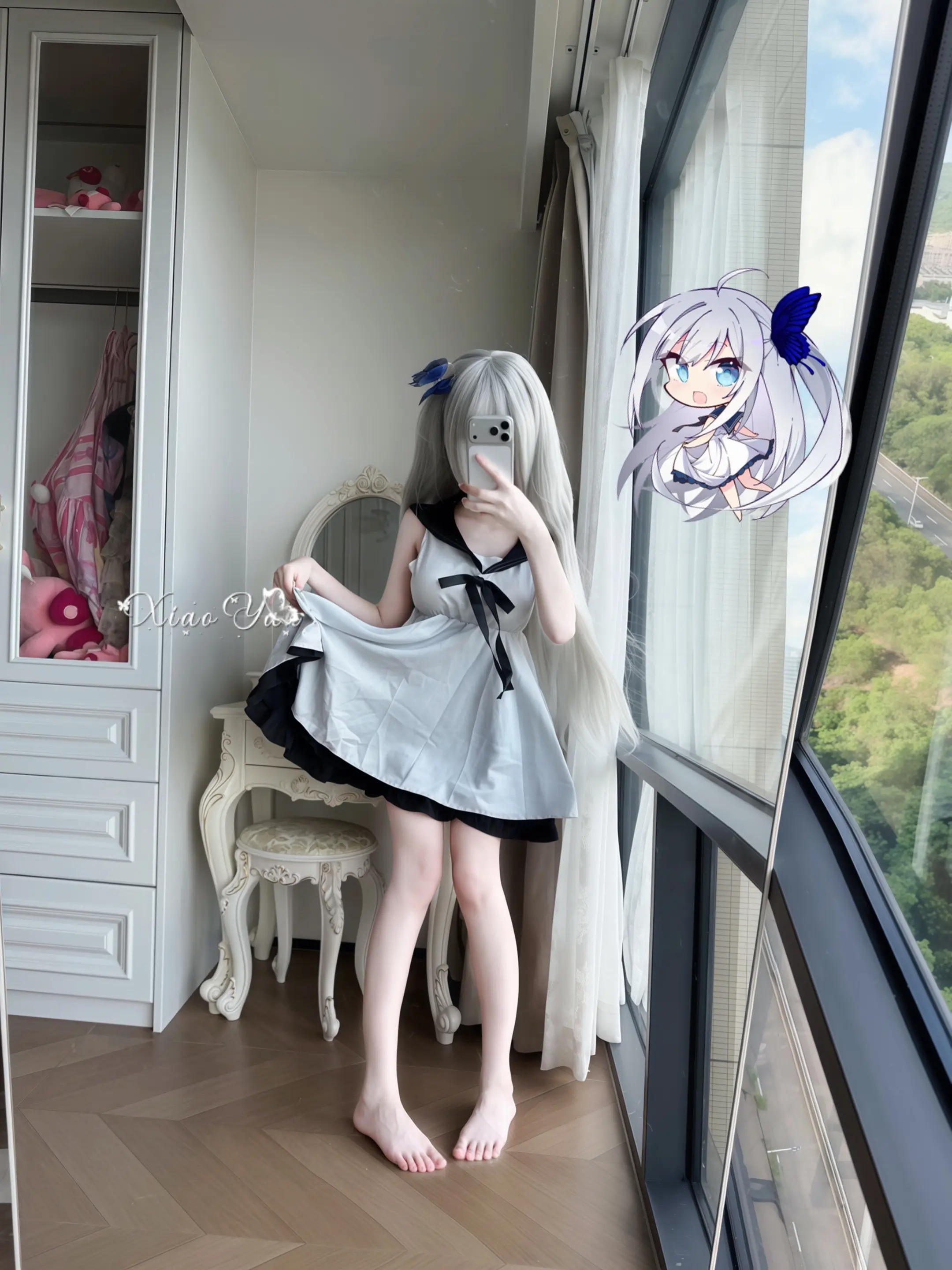 四之宫银花 galgame cos试衣 对镜拍