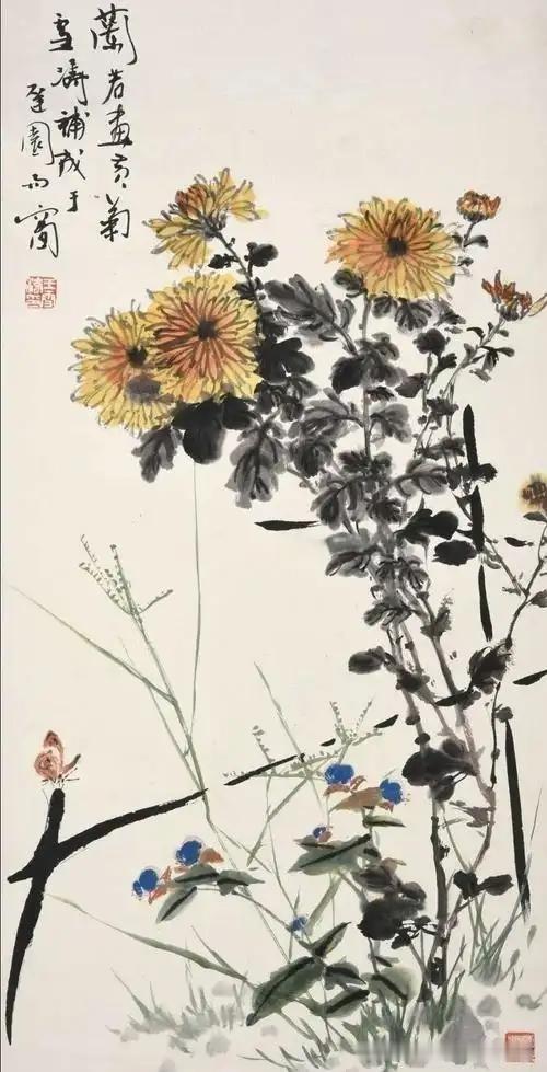 《新菊两首.其二》
——宋.陆游
老去流年不耐催，
微霜又见菊花开。
莫言冷落西