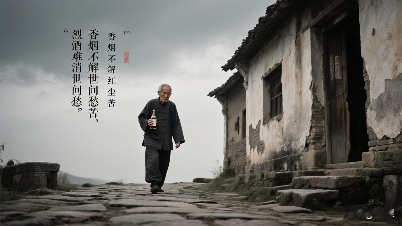 求下联：？下联：烈酒难消世间愁

赏析：这幅下联“烈酒难消世间愁”与上联“香烟不