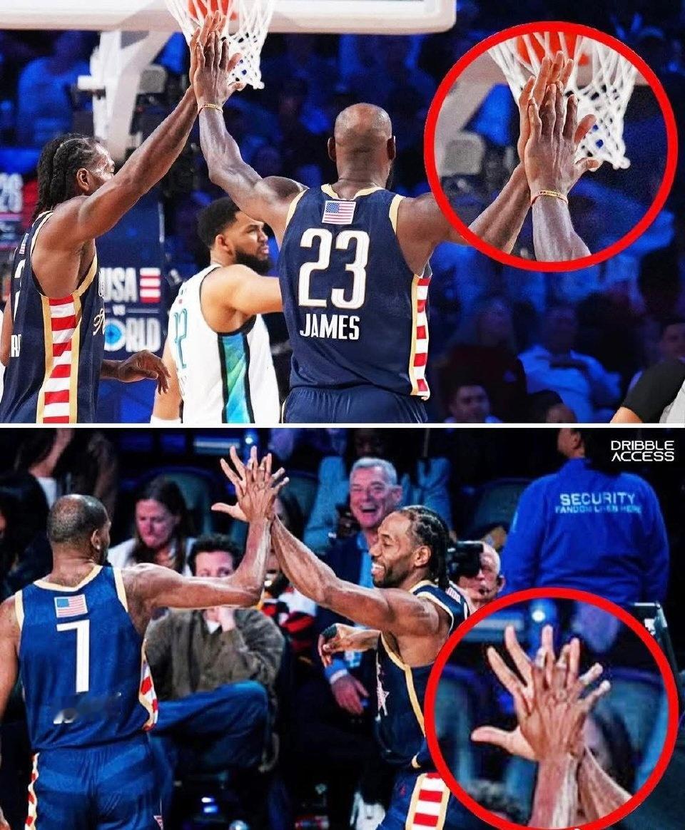 视觉暴击！天赋怪！伦纳德的手掌大小比杜兰特和詹姆斯都大不少