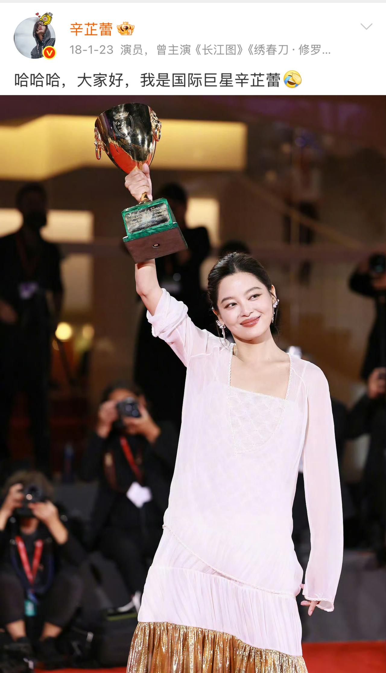 辛芷蕾说：“从来不觉得野心是什么贬义词”，“我确实对出名、对金钱有欲望”。

她