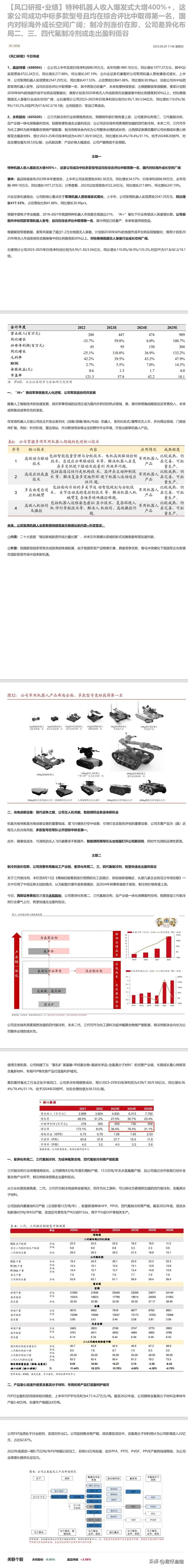 特种机器人收入爆发式大增400%+，这家公司成功中标多款型号且均在综合评比中取得