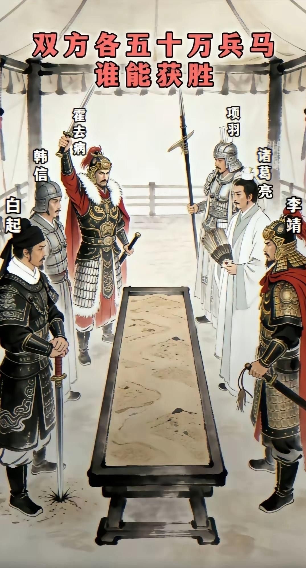 双方各给50万兵马，谁能获胜？ 