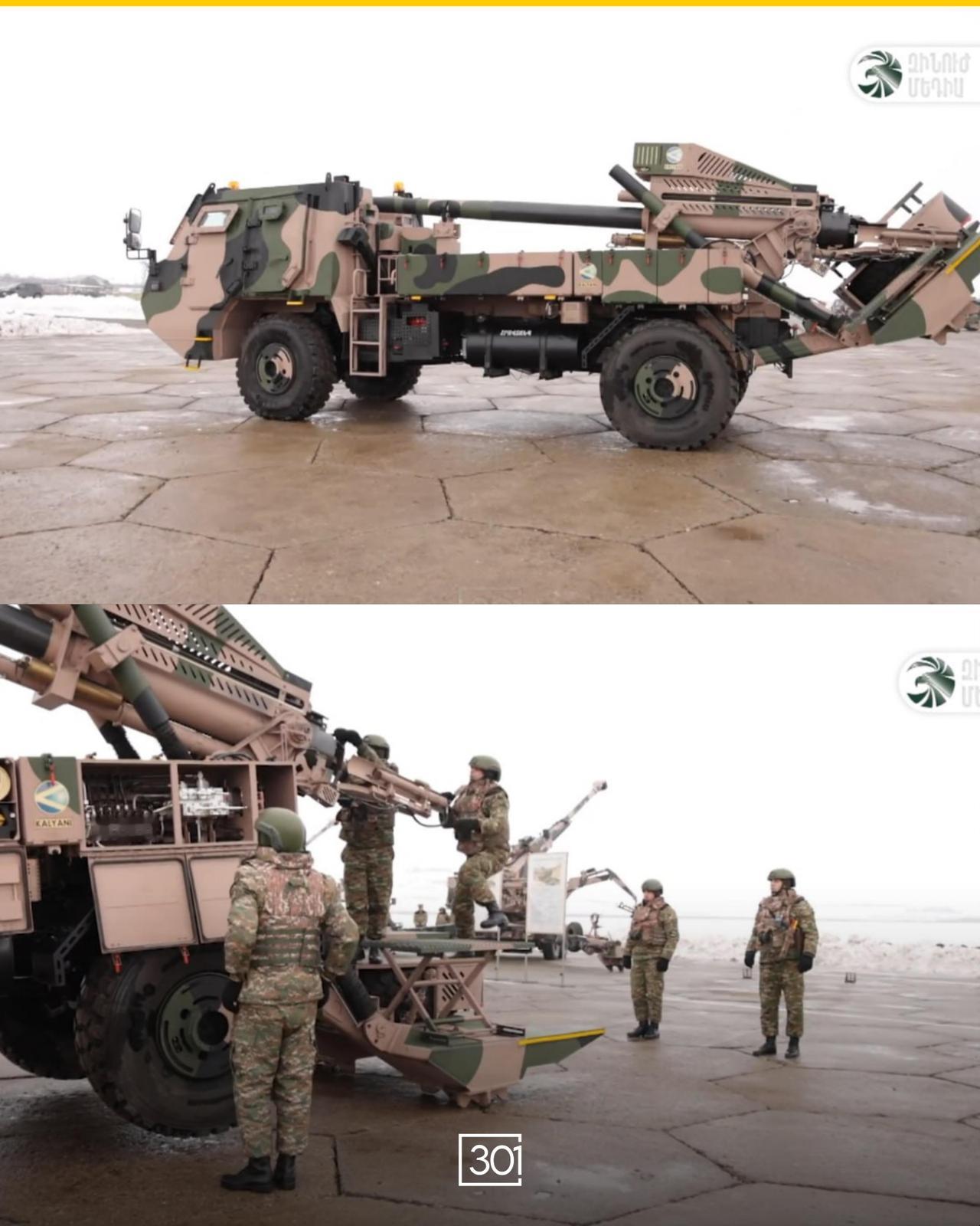 亚美尼亚首次公开展示了其最新采购的部分军事装备，包括印度制造的ATAGS火炮系统