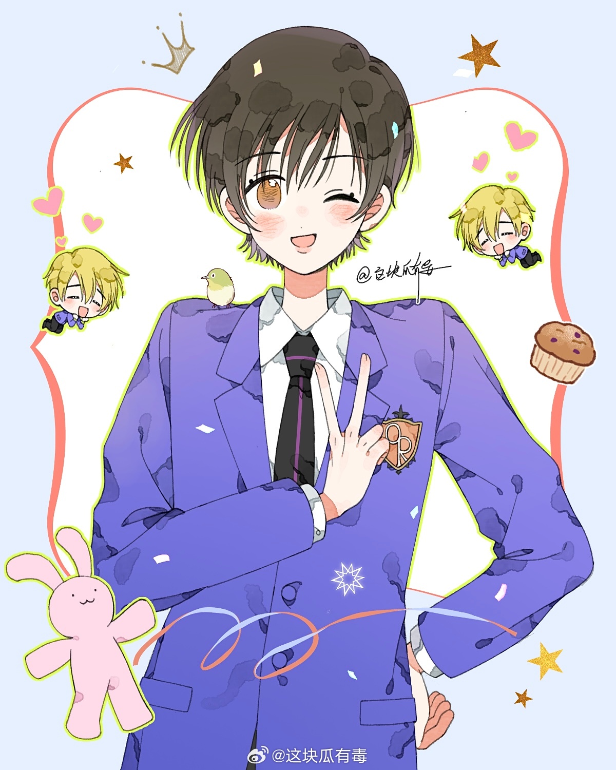 瓜的画 ☕️｜“欢迎来到，男公关部！” 