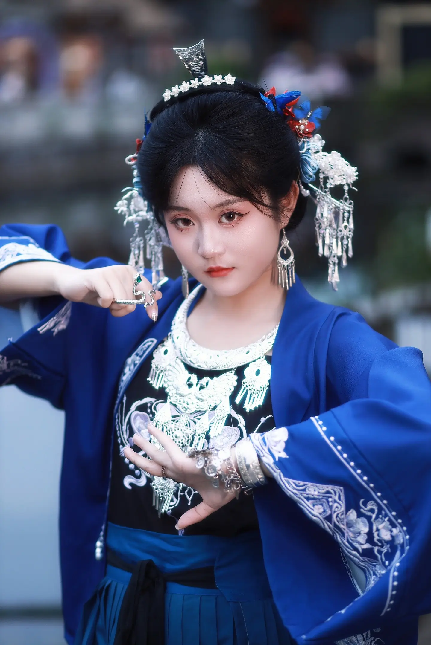 南社古村苗疆少女。