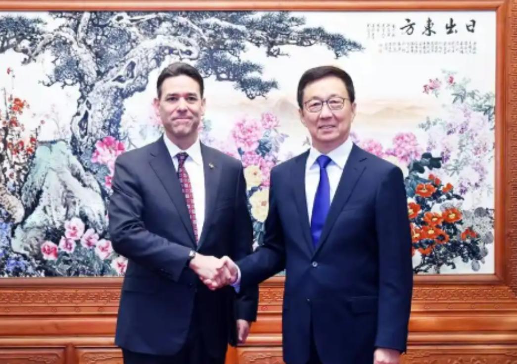 美国派人来华！10月21日，中国国家副主席韩正在北京会见美国俄勒冈州参议长瓦格纳
