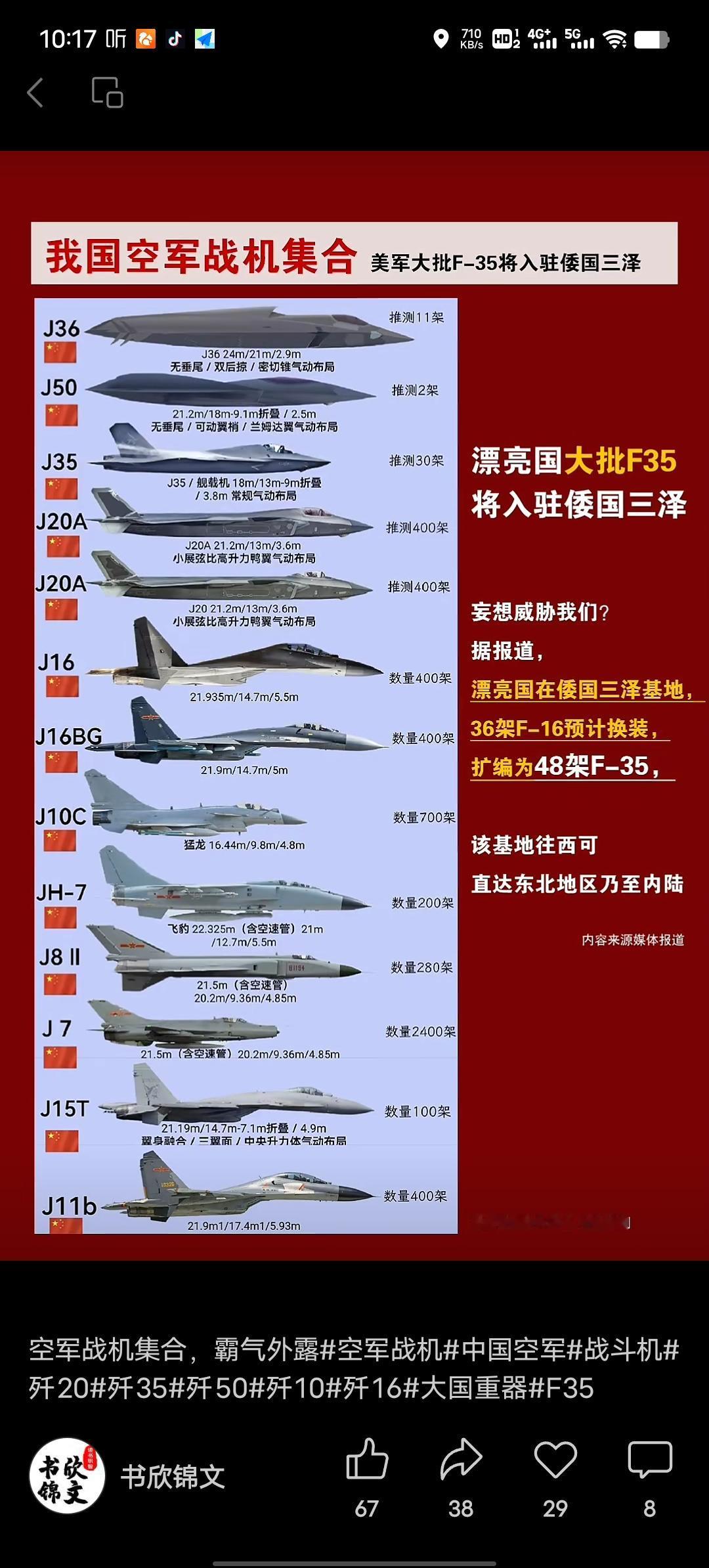 美F - 35要入驻三泽基地，这无疑是在亚太地区搞事。F - 35虽号称先进，但