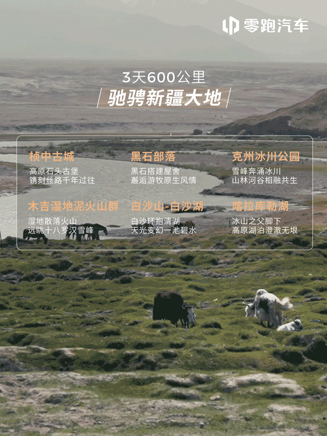 零跑D19丈量中国， 第一站：新疆🏔️从千年古城到冰川雪峰，从火山湿地到澄澈湖