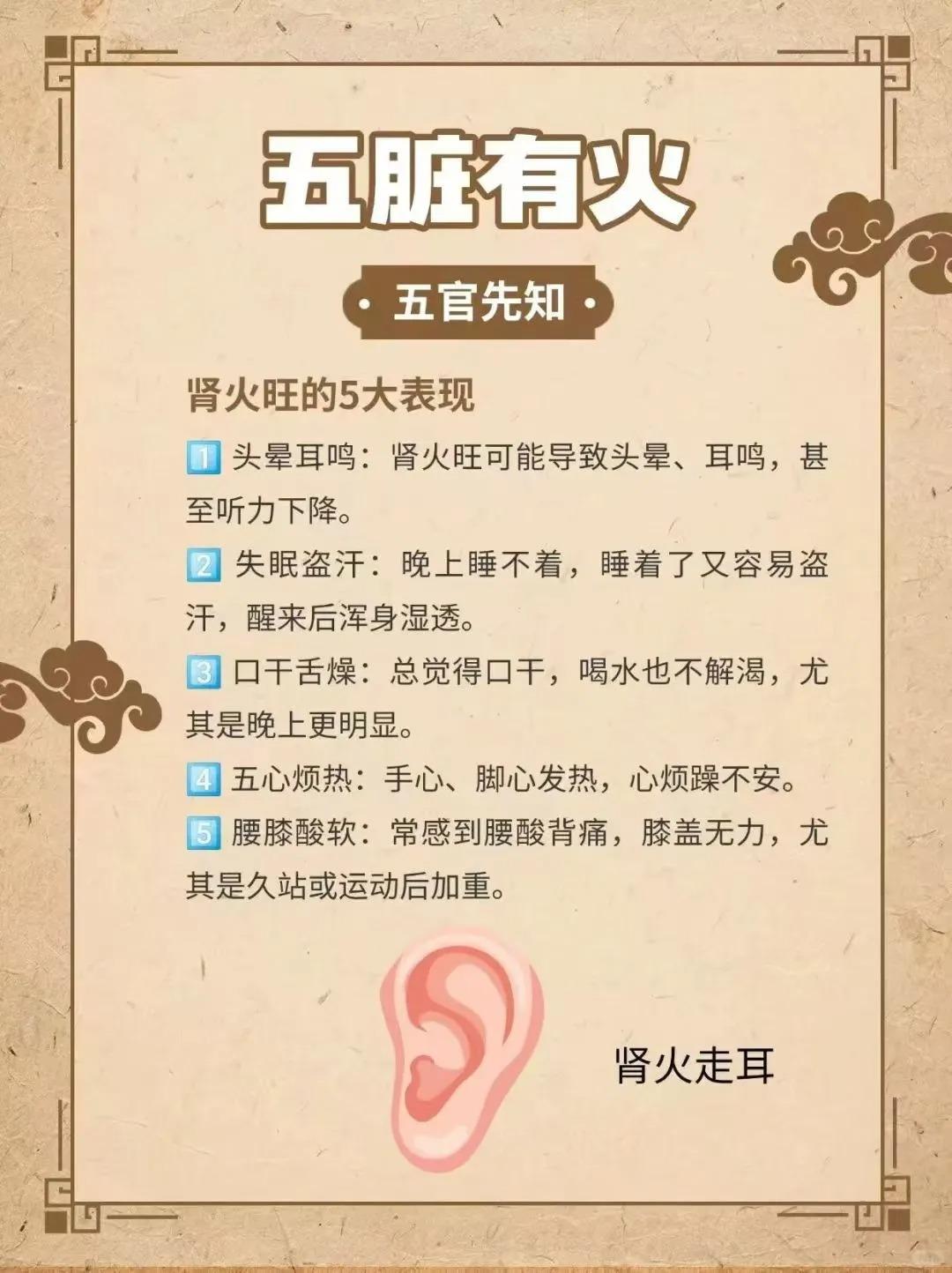 肾火旺的表现！
