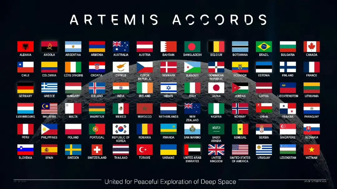 越南加入美国宇航局(NASA)《阿耳忒弥斯协议》成为第78个签署的国家— —该协