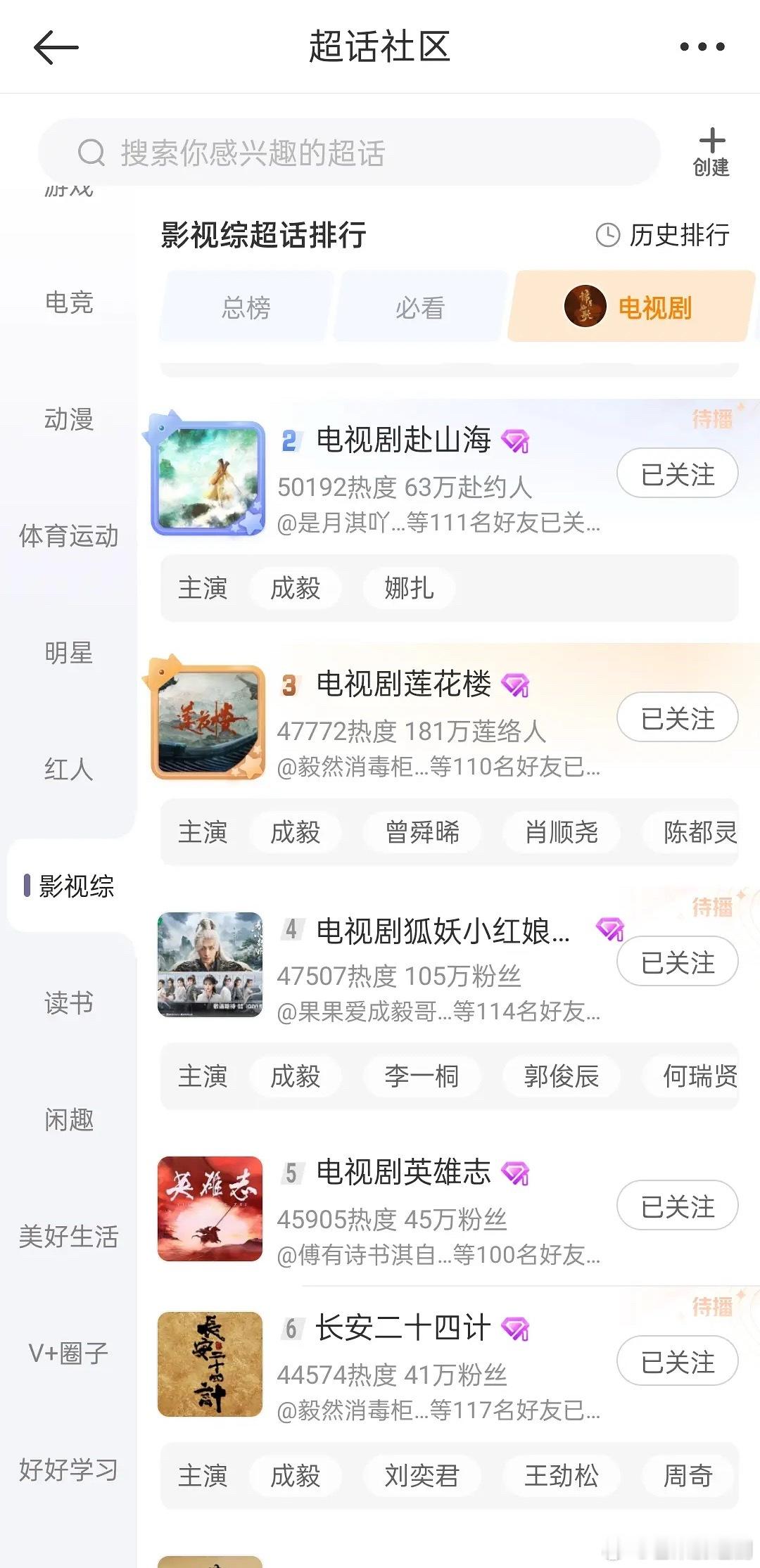 对着成毅天天破防的来看看全网数据，ee在大男主赛道一骑绝尘 ​​​
