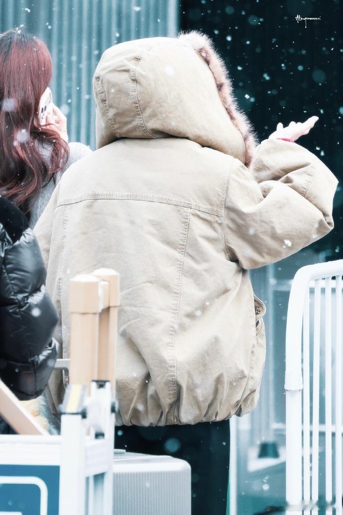 白鹿用手接雪花白鹿春晚联排手接雪花 落雪映佳人！白鹿春晚联排偶遇雪花，抬手轻接的