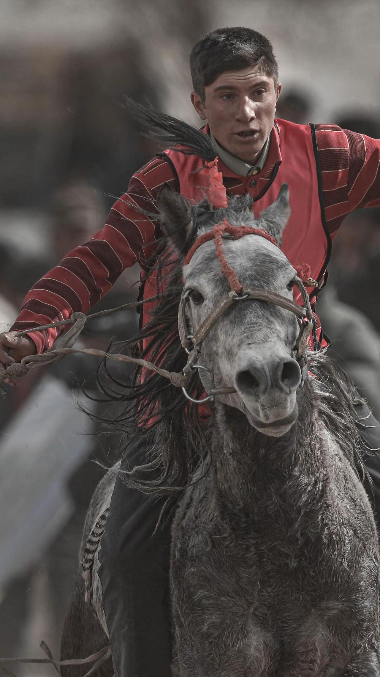 勇士的游戏怎么能少了马背上的速度与激情呢。照片依然是拍摄于2011年的肖贡巴哈节