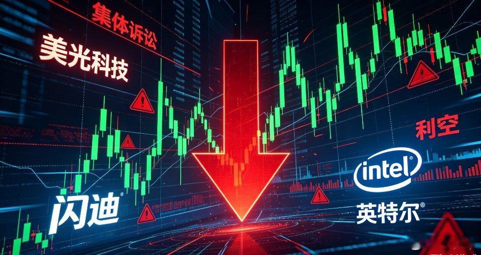 深夜美股科技股集体重挫，存储龙头全线跳水！美光大跌8.24%，盘中最大跌幅接近1