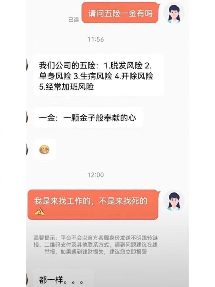 00后面试找工作主打的就是一个真诚不做作感受下大家的幽默面试现场HR算是遇上对手