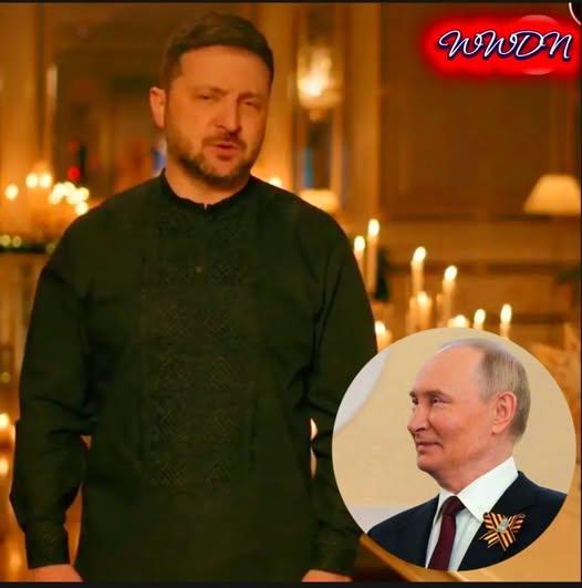 乌克兰总统沃洛基米尔·泽连斯基在他的圣诞致辞中似乎希望普京死亡......

乌