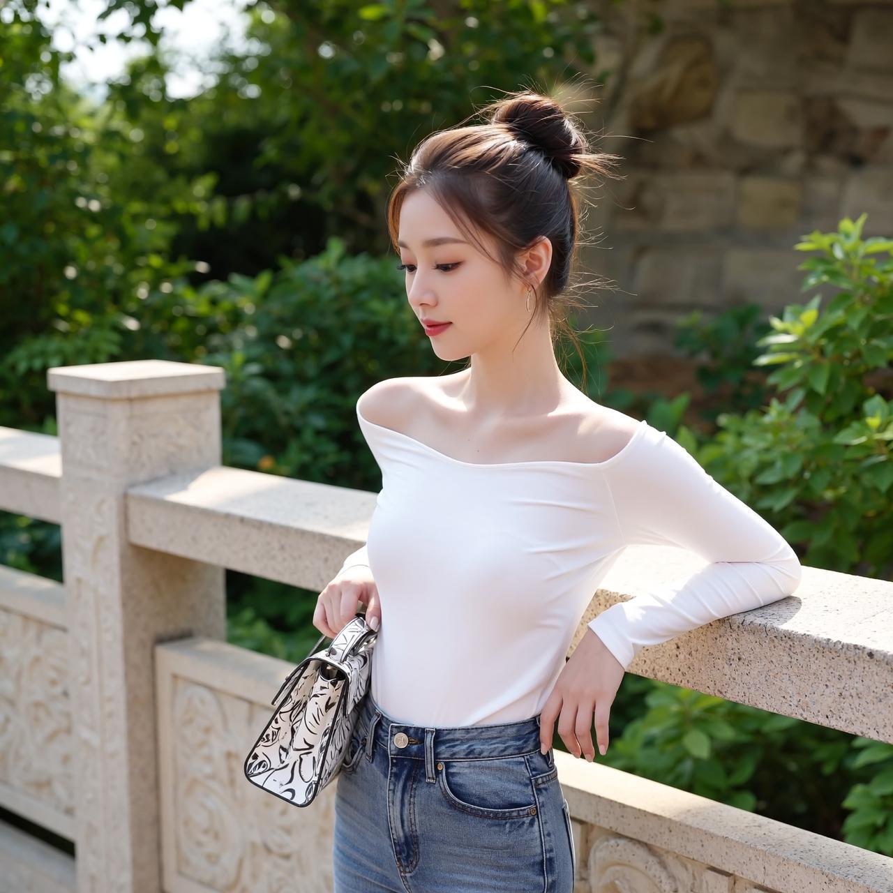 绿树掩映下，佳人倚栏思～
美不胜收🏞️