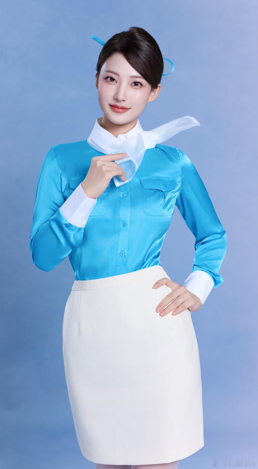 大韩空姐的制服照，就是美。 