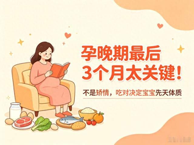 孕晚期最后3个月太关键！不是矫情，吃对决定宝宝先天体质