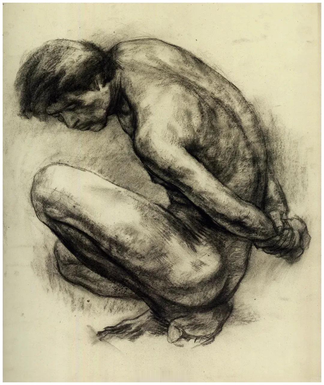 吴宪生素描国画人物作品欣赏吴宪生，1954年生于安徽省宁国市。1978年毕业于浙