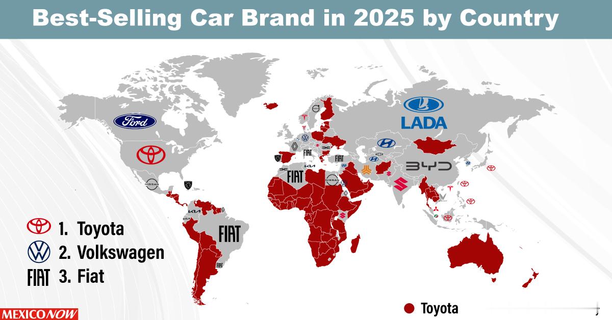 丰田全球销量六连冠  田汽车集团刚刚宣布了2025年全球销量数据，正式实现了六连