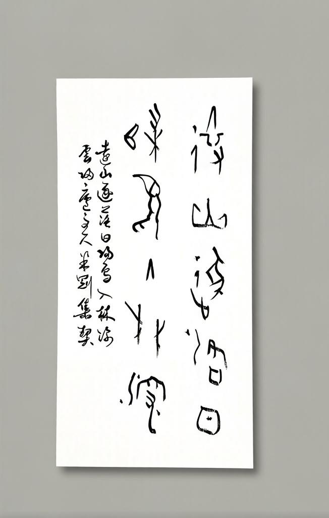 米刚甲骨文作品