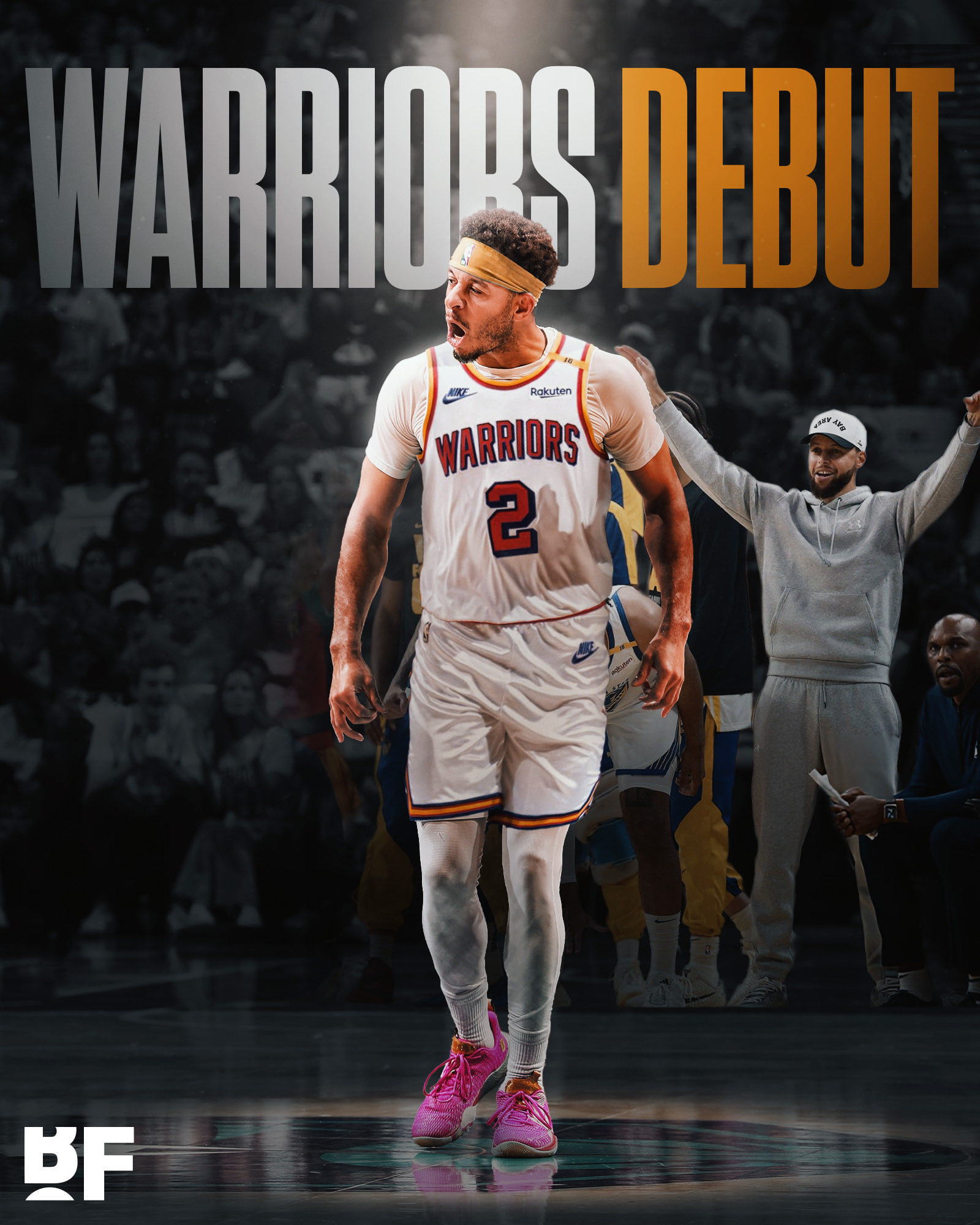 库里不打！我们还有一个库里！今日小库里将上演勇士首秀！大库里场边观战。新赛季篮不