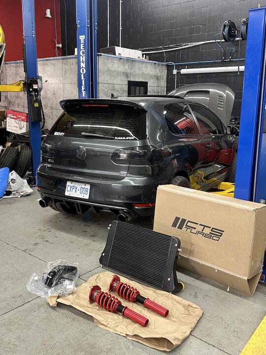🇨🇦高尔夫gti mk6安装CTS涡轮中冷器