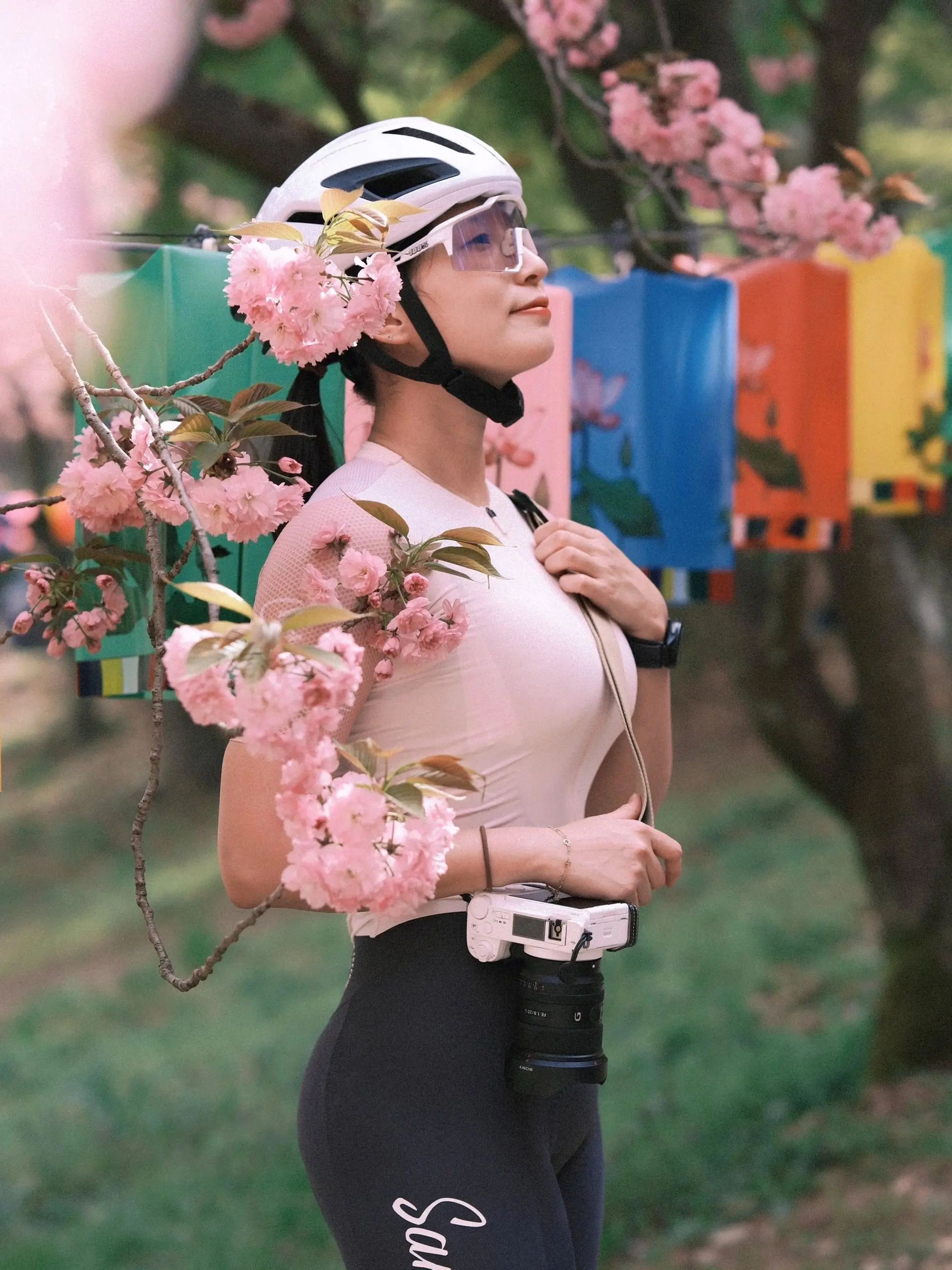 骑行的意义 女骑骑行公路车 我的春日骑行vlog