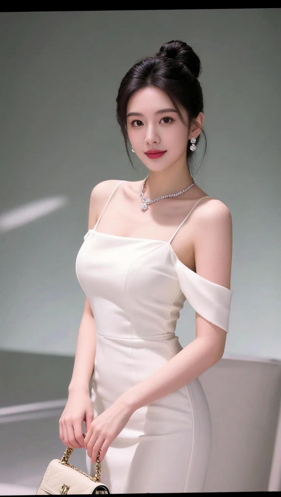 露肩优雅照 ai创作