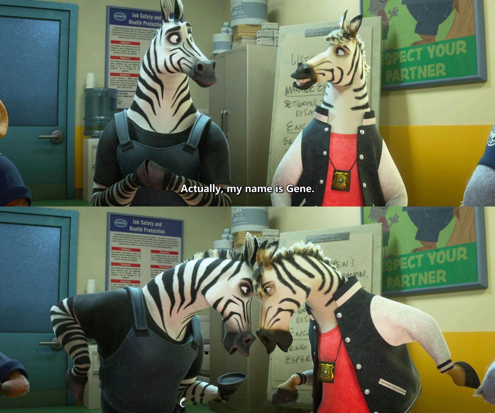 李慕白拉片 如果你仔细看《疯狂动物城2》的话，斑马兄弟Zebros身上的条纹不是