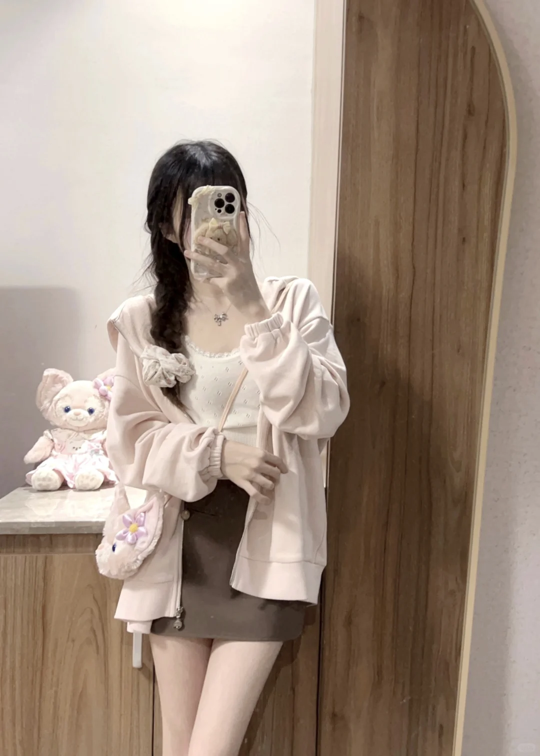好喜欢粉色卫衣～