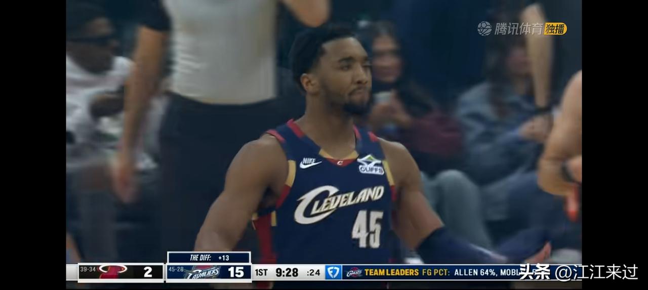 骑士149比128复仇热火！双方火药味真足，一场比赛3恶犯3技犯！
米切尔这位联