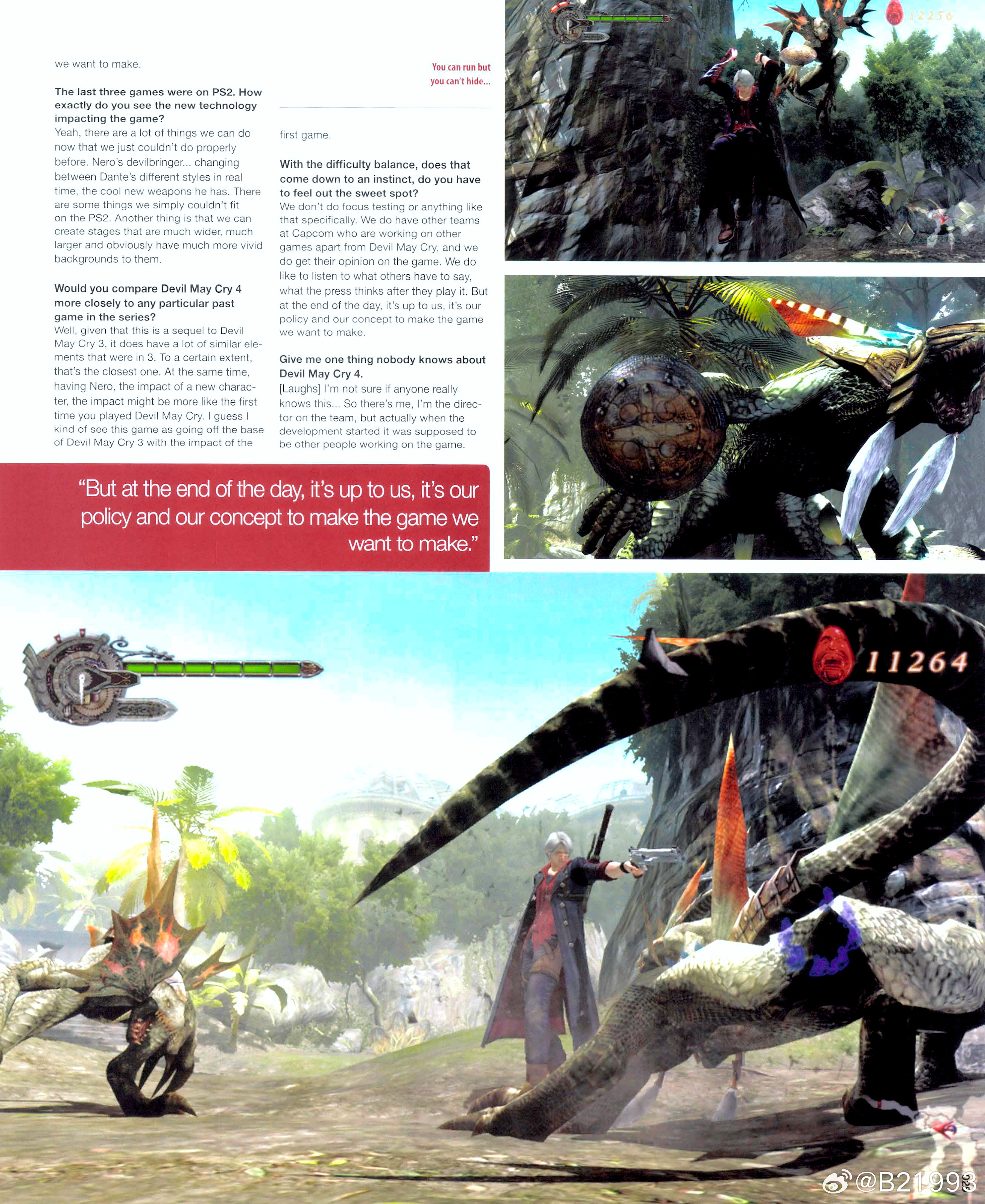 DMC4前瞻，聚焦于尼禄是为了引出但丁，这部的玩法体验和DMC3非常接近，因为是