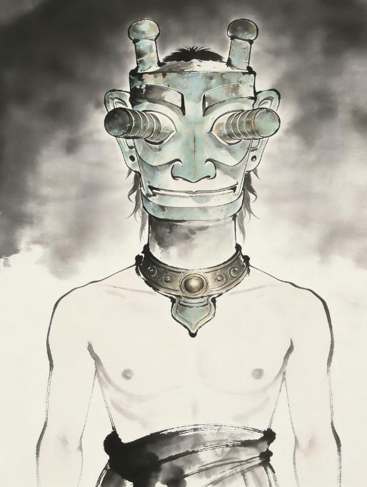 品读《山海经》501——《海内北经》祙

原文：
祙（mei），其为物人身黑首从