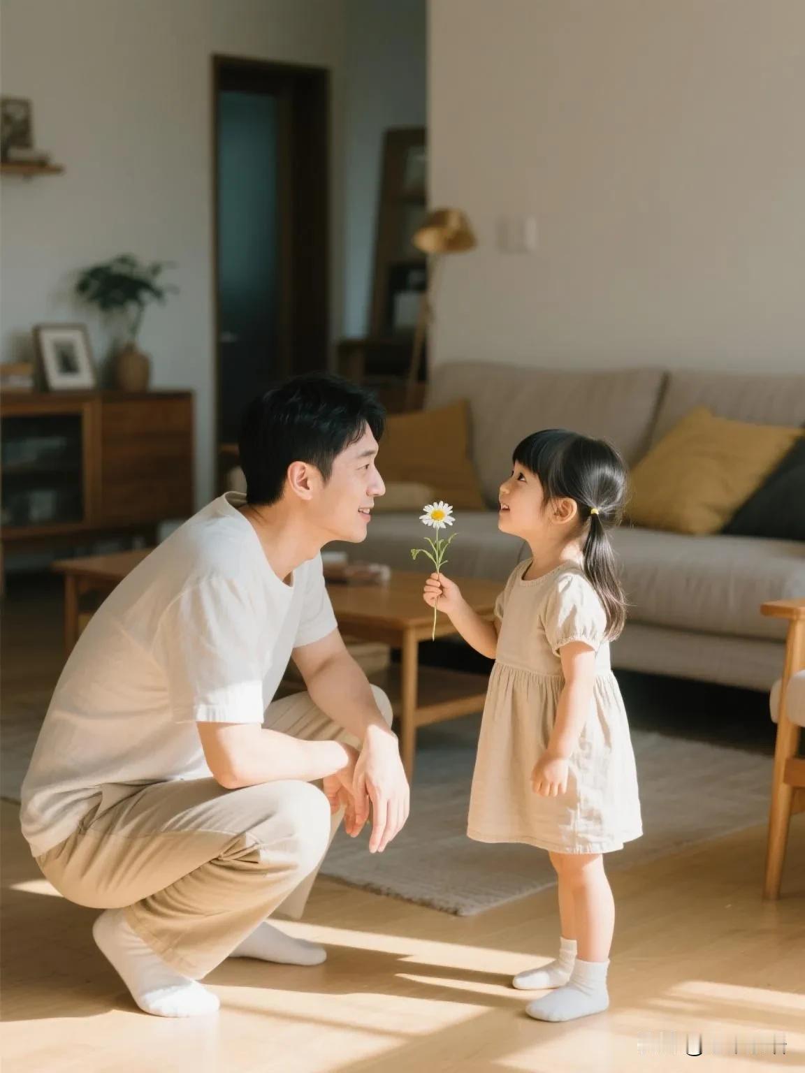 孩子最大的底气，
从来不是家境，而是父亲。

说个真事。

我表叔是开出租的，女