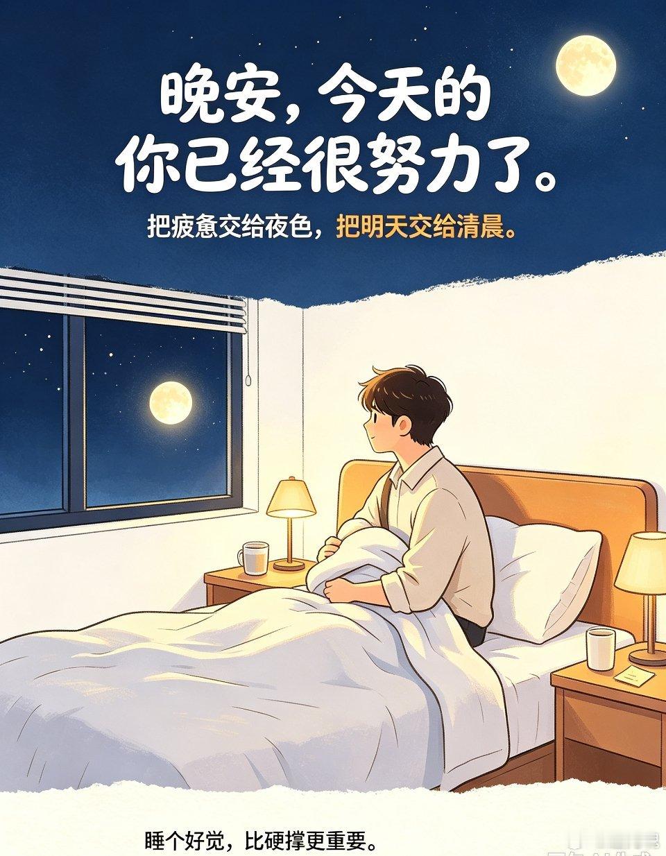 夜色慢慢收拢喧嚣，留给内心一片安静，晚安好梦。 ​​​