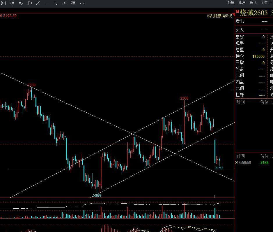 烧碱：

周一烧碱低开低走，主力合约跌近4%。2026年国内烧碱市场预计新增16