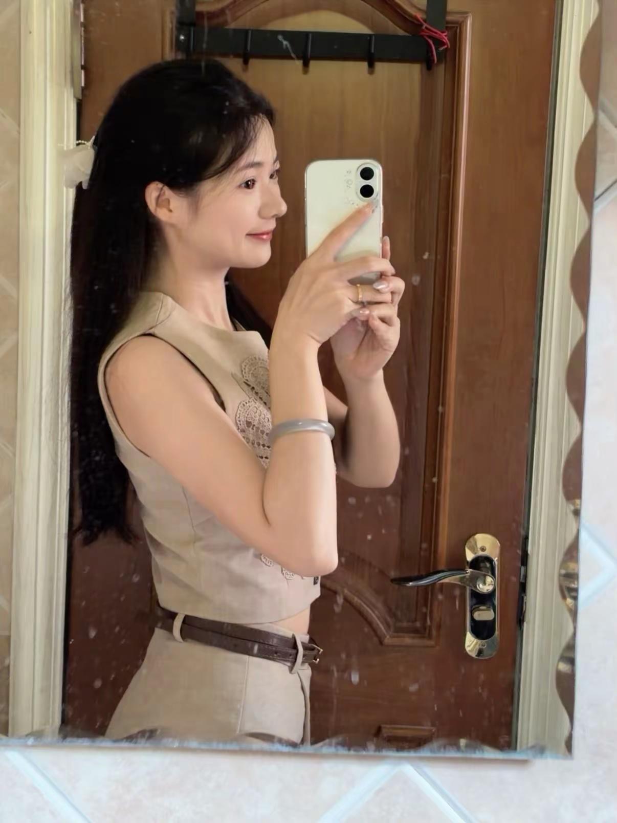 这身可温柔啦😋温柔风格 实况照片